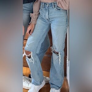 Abercrombie Blue Women's Jeans 90’s relaxed Jean, high rise